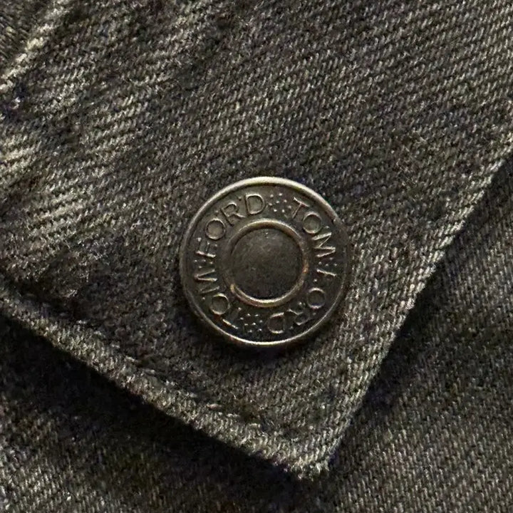 [BUNJANG] Tom Ford Denim Trucker Jacket Leather / 톰포드 데님 트러커 자켓 레더 택