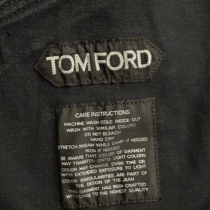 [BUNJANG] Tom Ford Denim Trucker Jacket Leather / 톰포드 데님 트러커 자켓 레더 택