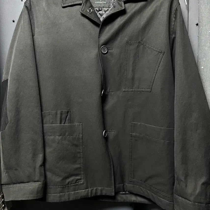 [BUNJANG] Customellow HAERGU EYANG Black Work Jacket / 커스텀멜로우 HAERGU EYANG 블랙 워크 자켓