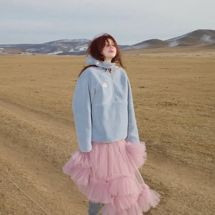 [BUNJANG] Butter Needlepoint Fleece / 새상품+택포)프레클 butter needlepoint fleece