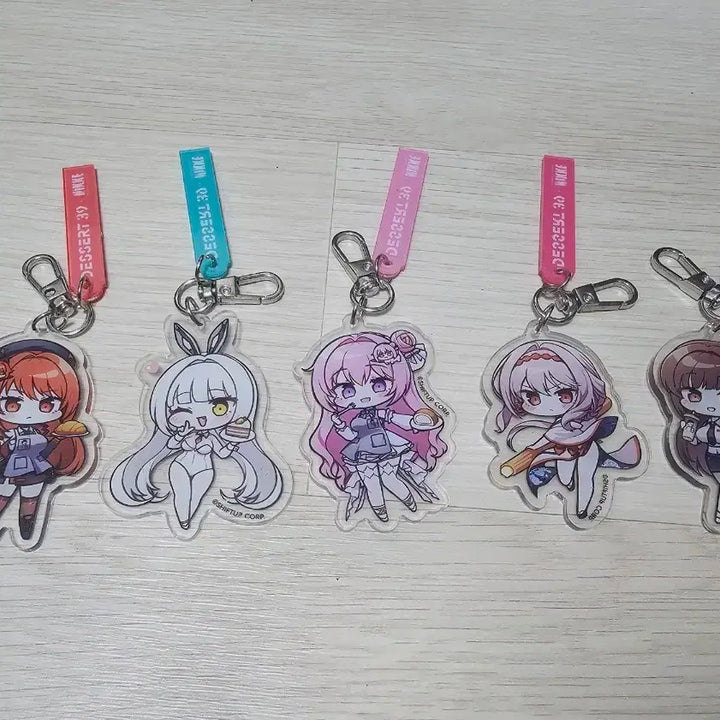 [BUNJANG] Dessert39 Nikke Keyring Bundle Set / 디저트39 승리의여신니케 키링 5종 일괄 팝니다