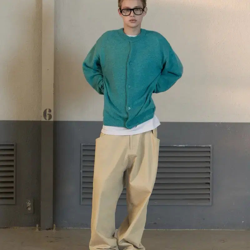 [BUNJANG] STU Cardigan Mint / STU 가디건 민트