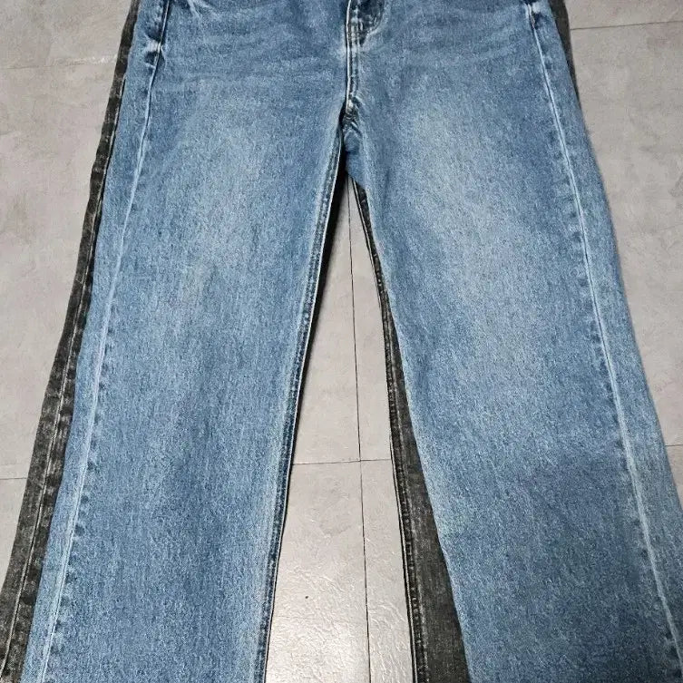 [BUNJANG] Giordano Washed Denim Pants / 지오다노 도톰한 워싱 데님 바지 흑청/블루 71사이스