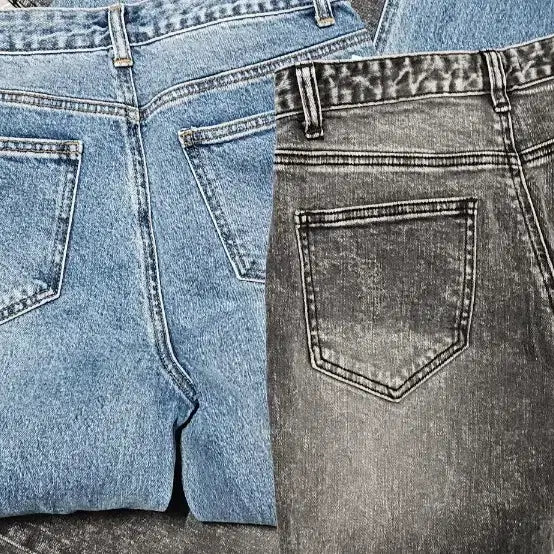 [BUNJANG] Giordano Washed Denim Pants / 지오다노 도톰한 워싱 데님 바지 흑청/블루 71사이스
