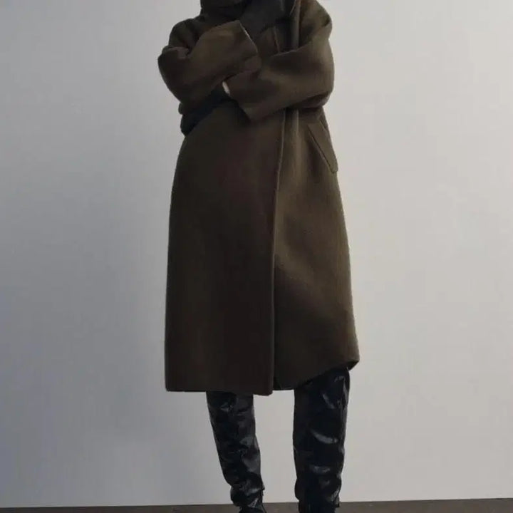 [BUNJANG] Zara 100% Wool Lapel Coat / [70%이상OFF][새상품][S] ZARA 자라 울 100 라펠 코트