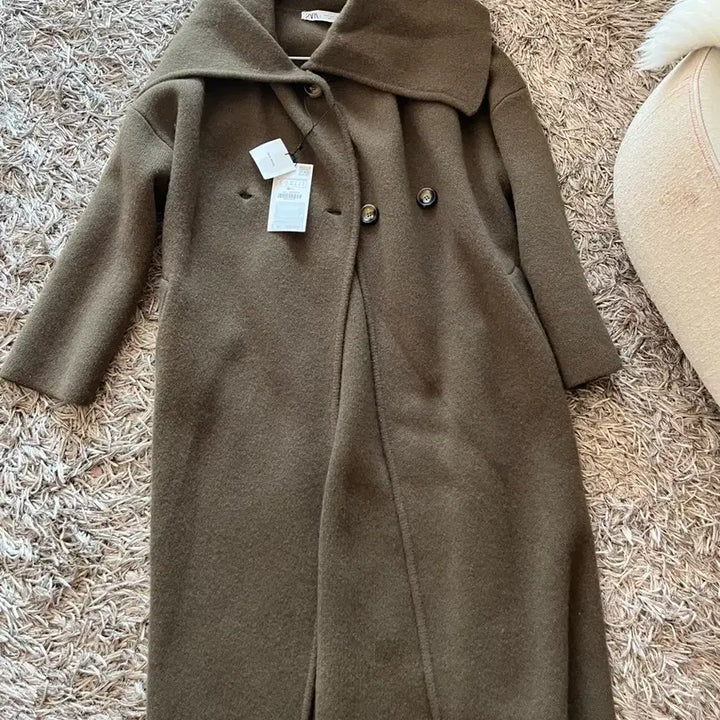 [BUNJANG] Zara 100% Wool Lapel Coat / [70%이상OFF][새상품][S] ZARA 자라 울 100 라펠 코트