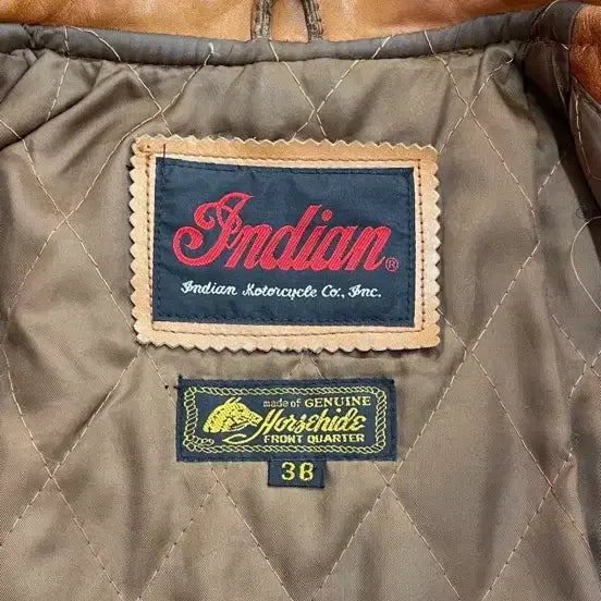 [BUNJANG] Indian Motorcycle Leather Jacket / 인디안 모토사이클 가죽자켓