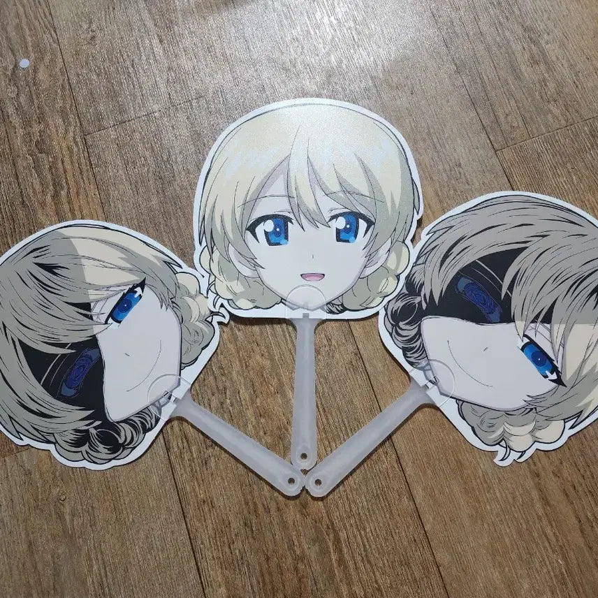 [BUNJANG] Girls & Panzer Darjeeling Fan Bundle Set / 걸즈 앤 판처 다즐링 부채 일괄