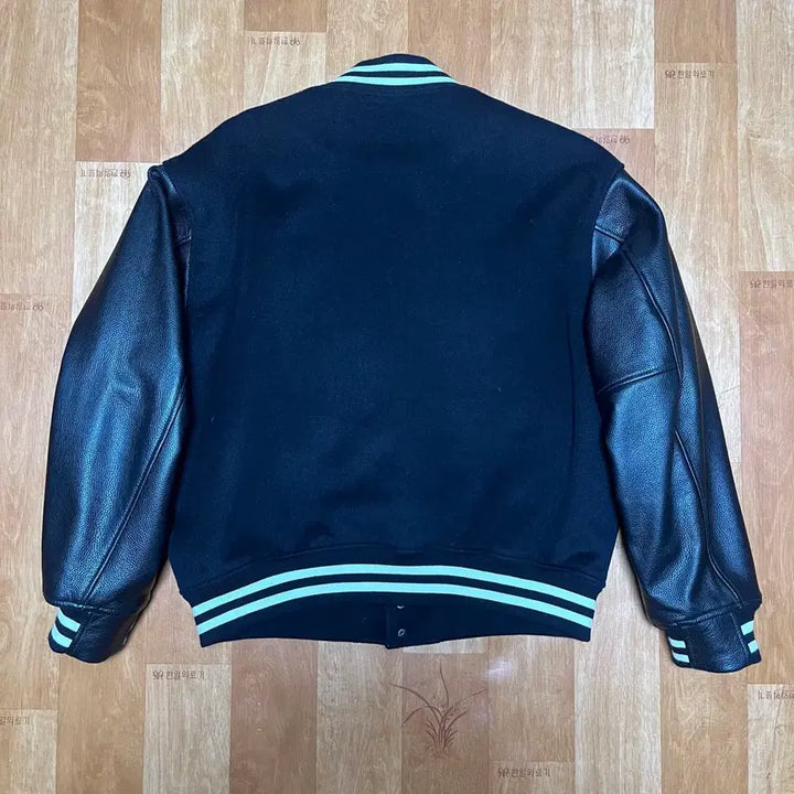 [BUNJANG] M Varsity Jacket Black / [M] 네이머클로딩 바시티 자켓 블랙