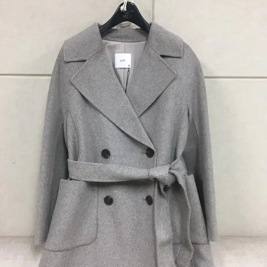 [BUNJANG] LIST Handmade Wool Long Coat / (새상품)(구매가57만원)LIST 리스트 핸드메이드 벨트 더블단추울롱코트