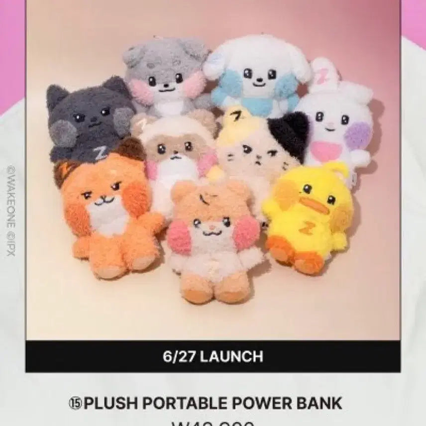 제로니 태니니 미니 플러시 보조배터리 양도 판매 제로베이스원 제베원