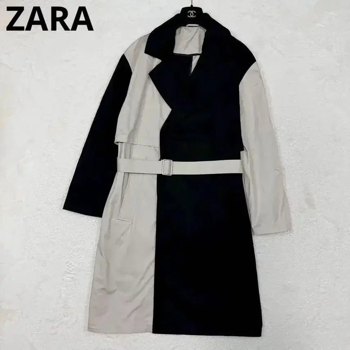 [BUNJANG] ZARA Color Block Trench Coat / 자라 컬러 블록 트렌치코트