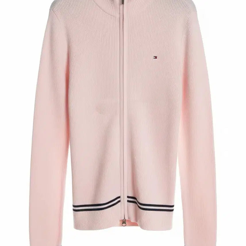 [BUNJANG] Tommy Hilfiger Pink Knit Zip-Up (Size M) / (타미힐피거) 핑크 니트 집업(M사이즈)