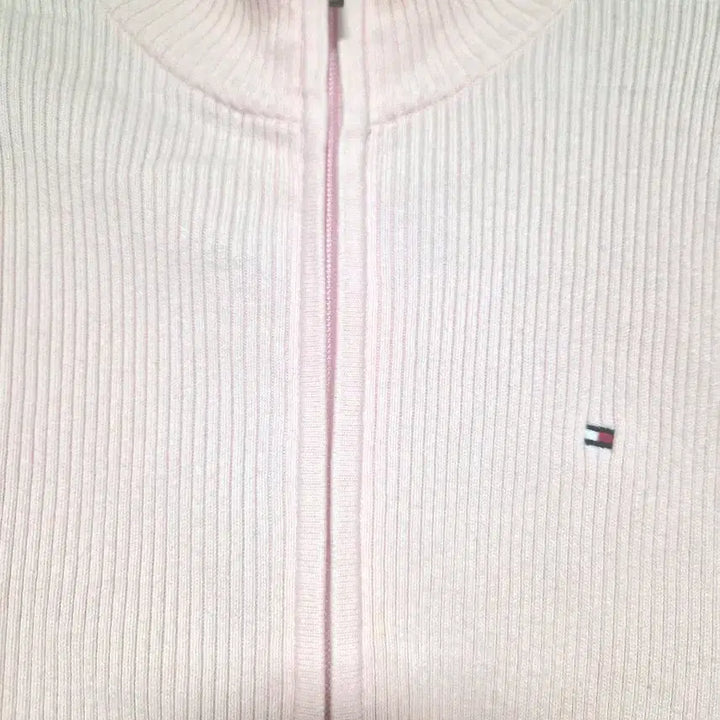 [BUNJANG] Tommy Hilfiger Pink Knit Zip-Up (Size M) / (타미힐피거) 핑크 니트 집업(M사이즈)