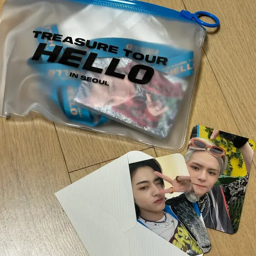 TREASURE TOUR HELLO 트레저 앨범 포카 콘서트 굿즈