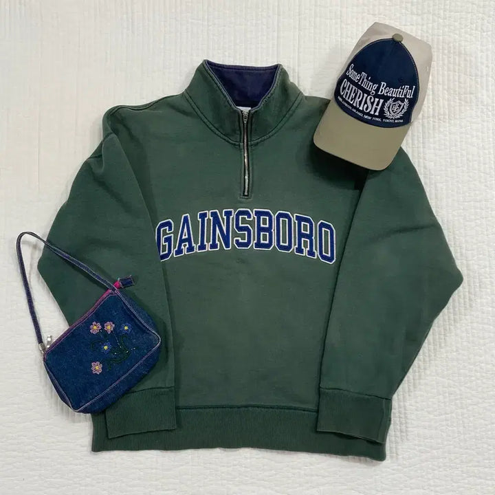 [BUNJANG] GAINSBORO Half-Zip Sweatshirt / 착샷O) GAINSBORO 게인스보로 반집업 맨투맨