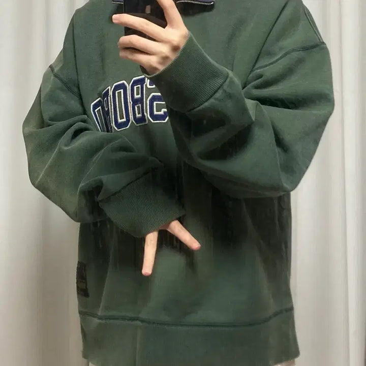 [BUNJANG] GAINSBORO Half-Zip Sweatshirt / 착샷O) GAINSBORO 게인스보로 반집업 맨투맨