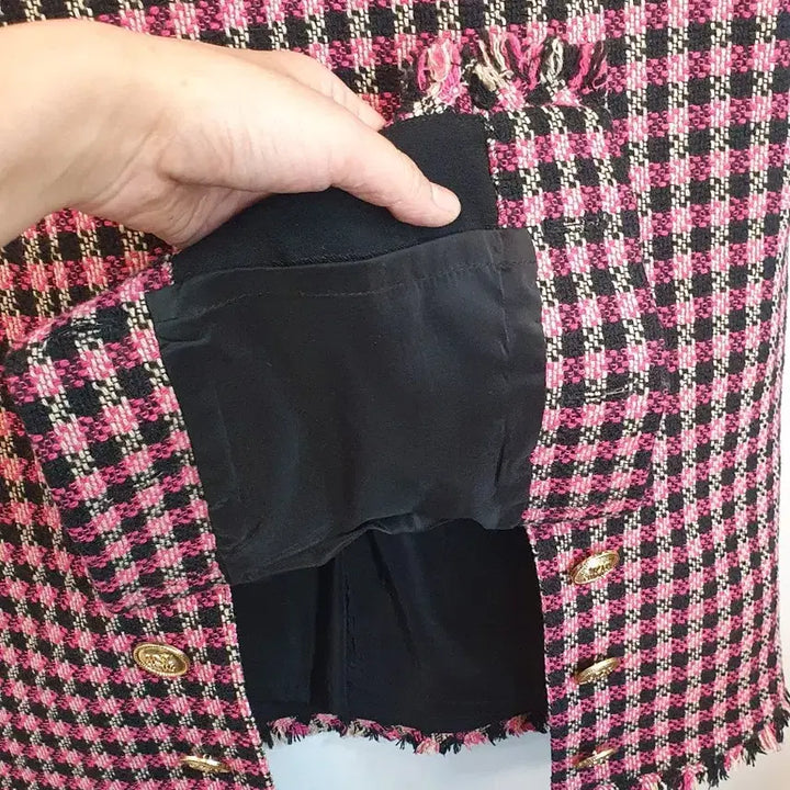 [BUNJANG] Mojo S.phine Tweed Dress / 오늘하루만 모조에스핀 체크 트위드원피스 55