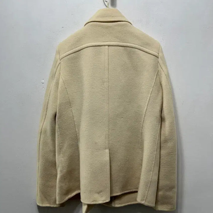 [BUNJANG] SYSTEM Ivory Pea Coat 88 / 시스템 아이보리 피코트 숏코트 88