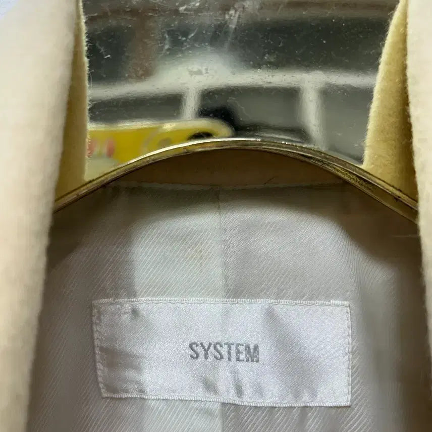 [BUNJANG] SYSTEM Ivory Pea Coat 88 / 시스템 아이보리 피코트 숏코트 88