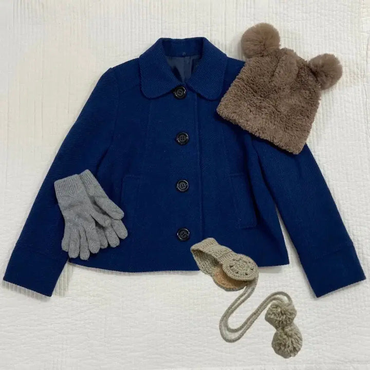 [BUNJANG] [Vintage Japan] Angora Short Coat / 착샷O) [일본 빈티지] 둥근 카라 앙고라 숏 코트