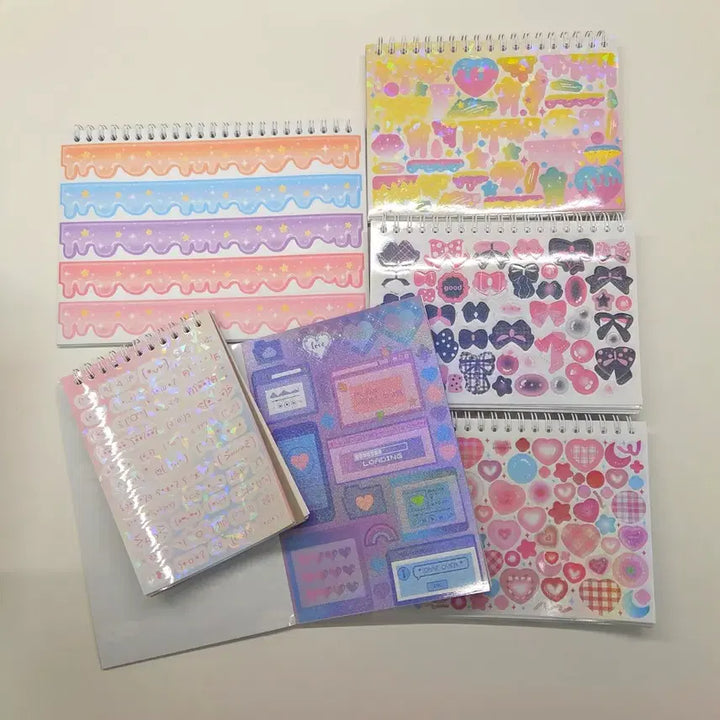 [BUNJANG] Imported Sticker Book Bundle Set / 수입 스티커 스티커북 일괄 다꾸 탑꾸