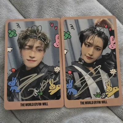 에이티즈 WILL 홍중/성화 싸인 포토카드