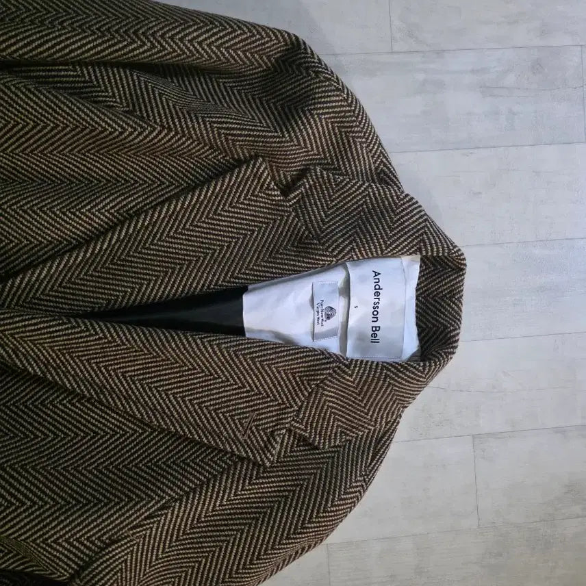 [BUNJANG] Andersson Bell Miguel Herringbone Coat S / 앤더슨벨 미구엘 헤링본 코트 S