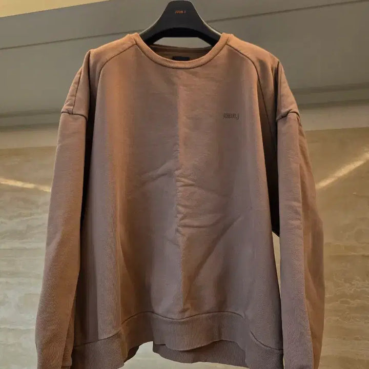 [BUNJANG] Juun.J Delicat Sweatshirt Brown / [M]준지 델리켓 맨투맨 브라운