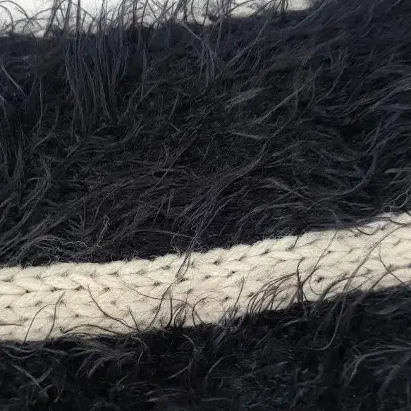 [BUNJANG] Unique Pattern Oversized Sweater / 유니크 패턴 박시 스웨터 (새제품)