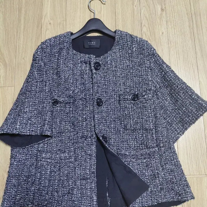 [BUNJANG] TIME Tweed Short Sleeve Jacket / TIME 트위드 반팔 자켓F