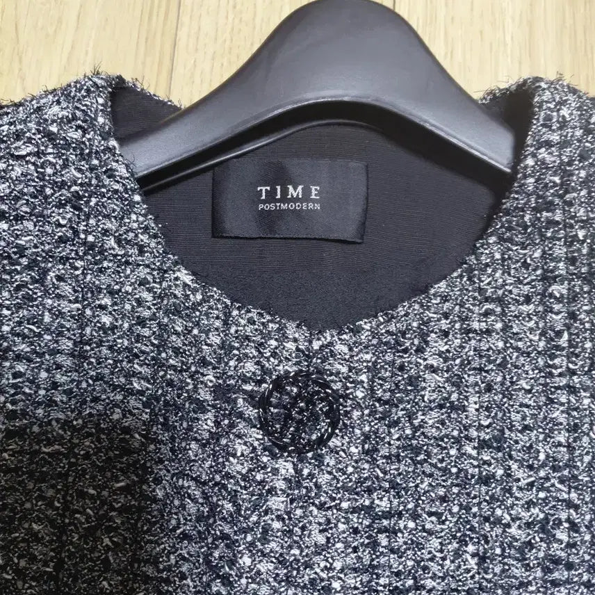 [BUNJANG] TIME Tweed Short Sleeve Jacket / TIME 트위드 반팔 자켓F