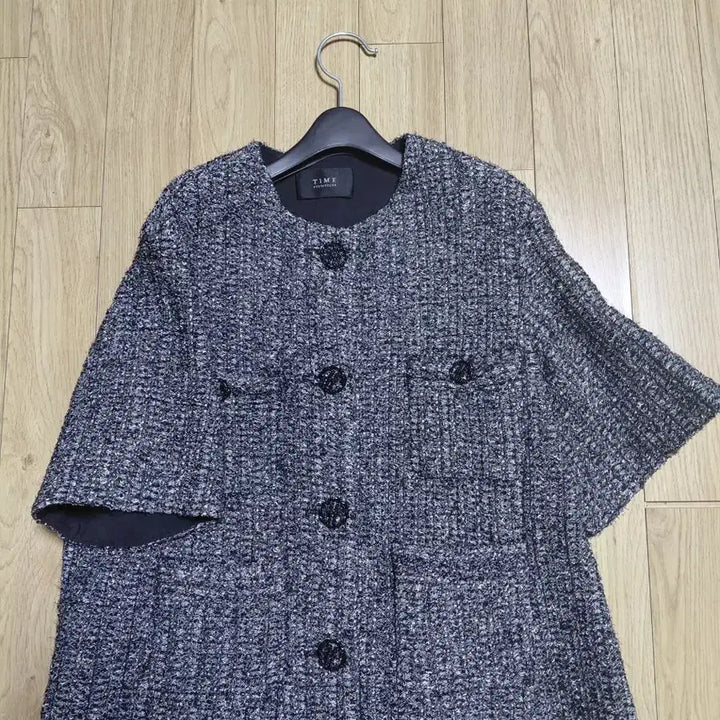 [BUNJANG] TIME Tweed Short Sleeve Jacket / TIME 트위드 반팔 자켓F