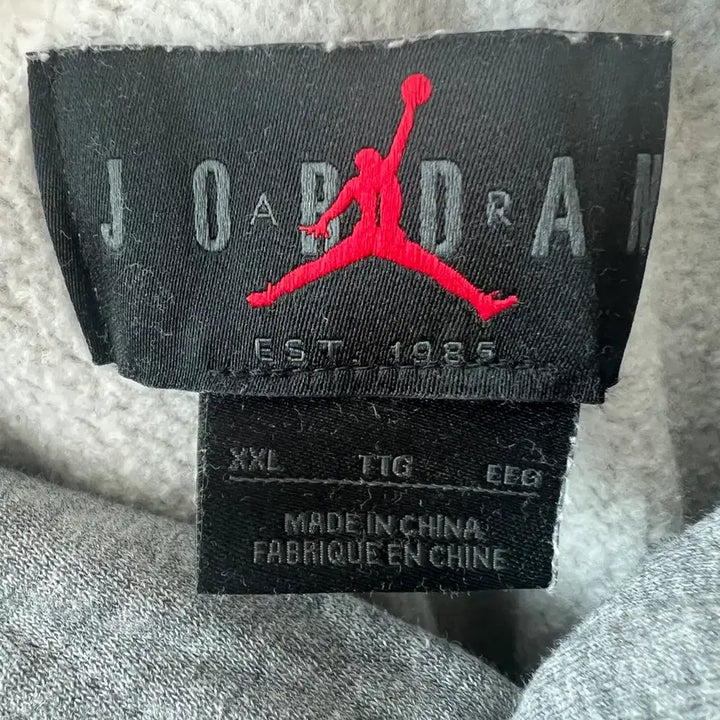 [BUNJANG] Jordan Gray Hoodie (Men's XXL) / 조던 기모 후드티 그레이 남성 XXL