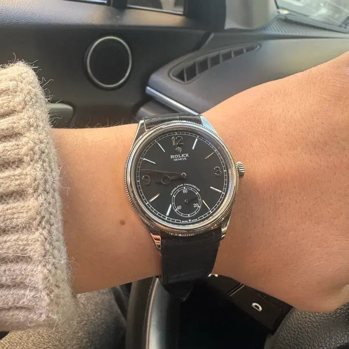 [BUNJANG] Rolex 1908 White Gold Black Dial Watch / 롤렉스 1908 화이트골드 검판 팝니다