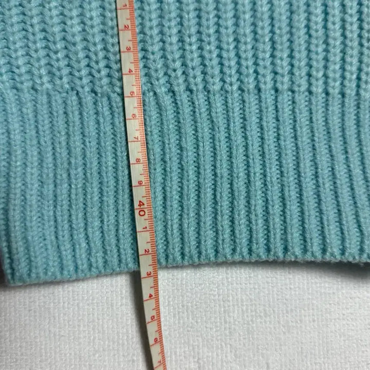 [BUNJANG] ZARA Blue Oversized Knit Zip-up M / 자라 블루 오버핏 니트 집업 M