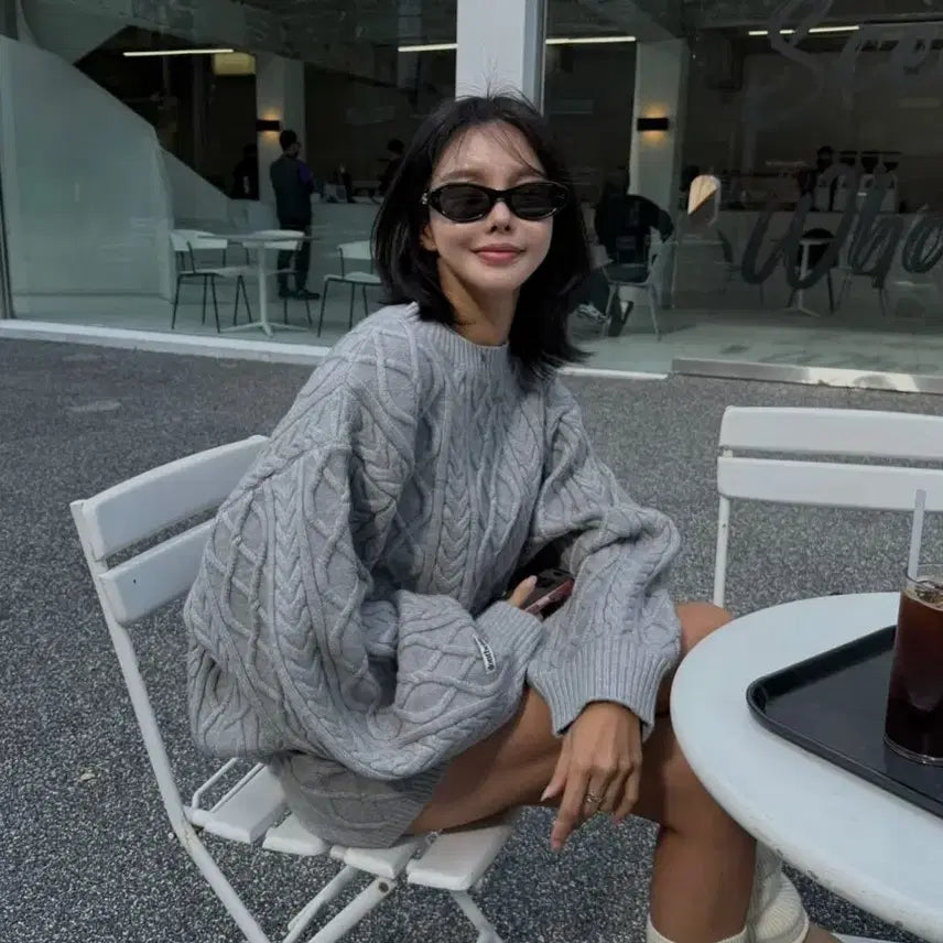 [BUNJANG] Don't Be Late Soft Cable Knit Sweater / 돈비레잇 소프트케이블니트