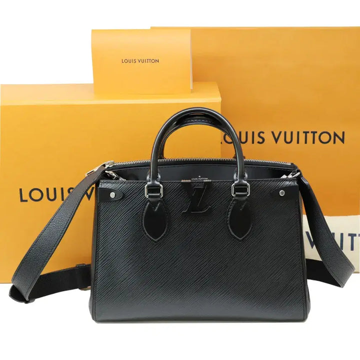 [BUNJANG] Louis Vuitton Grenelle PM Epi Black Handbag / 정말깨끗 신형 루이비통 그르넬 pm 에삐블랙 M57680 내장칩 풀셋