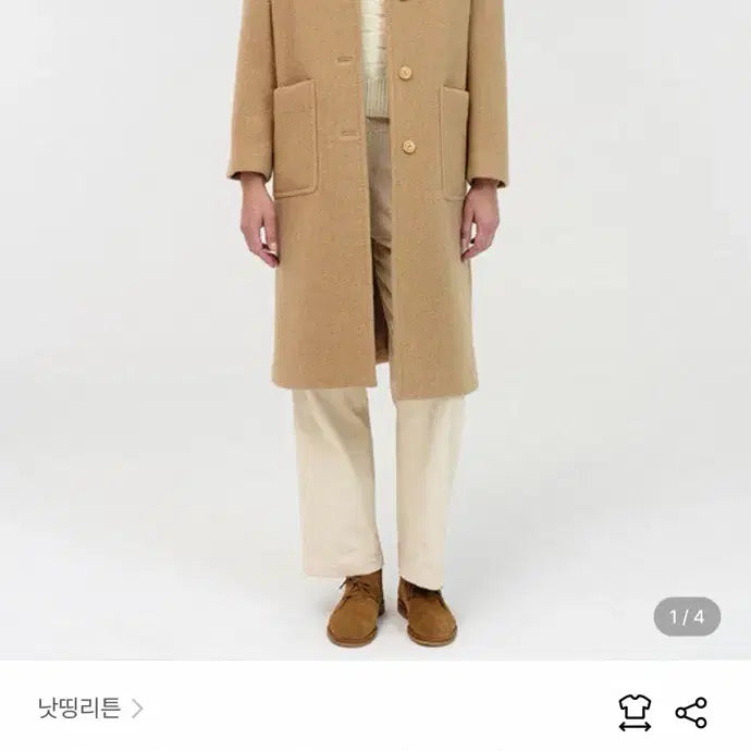 [BUNJANG] Nothing Written Rohmer Wool Long Coat Beige / 낫띵리튼 로머코트 Rohmer wool long coat 베이지