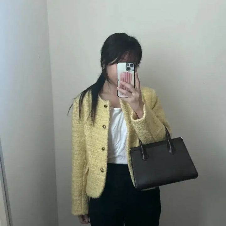 [BUNJANG] Winter Tweed Wool Jacket / 노카라 겨울 트위드 울자켓 :) 하객룩 여자 겨울아우터