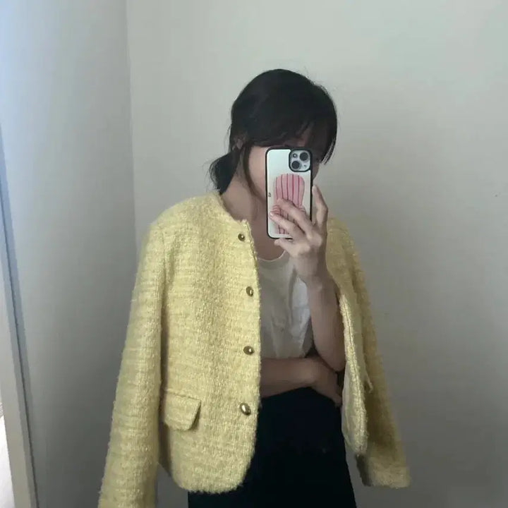 [BUNJANG] Winter Tweed Wool Jacket / 노카라 겨울 트위드 울자켓 :) 하객룩 여자 겨울아우터