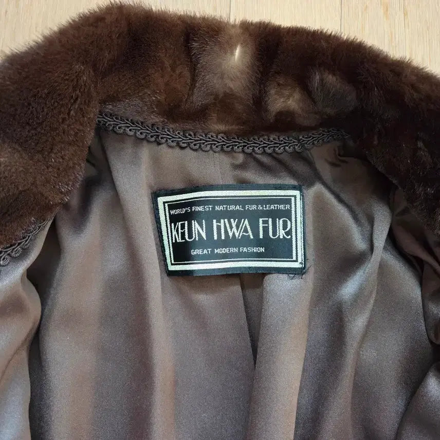 [BUNJANG] Geunhwa Fur Mink Coat - Brown / 근화모피 밍크코트 브라운