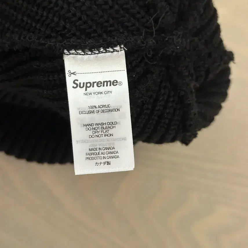 [BUNJANG] Supreme Black Beanie / 슈프림 블랙 비니