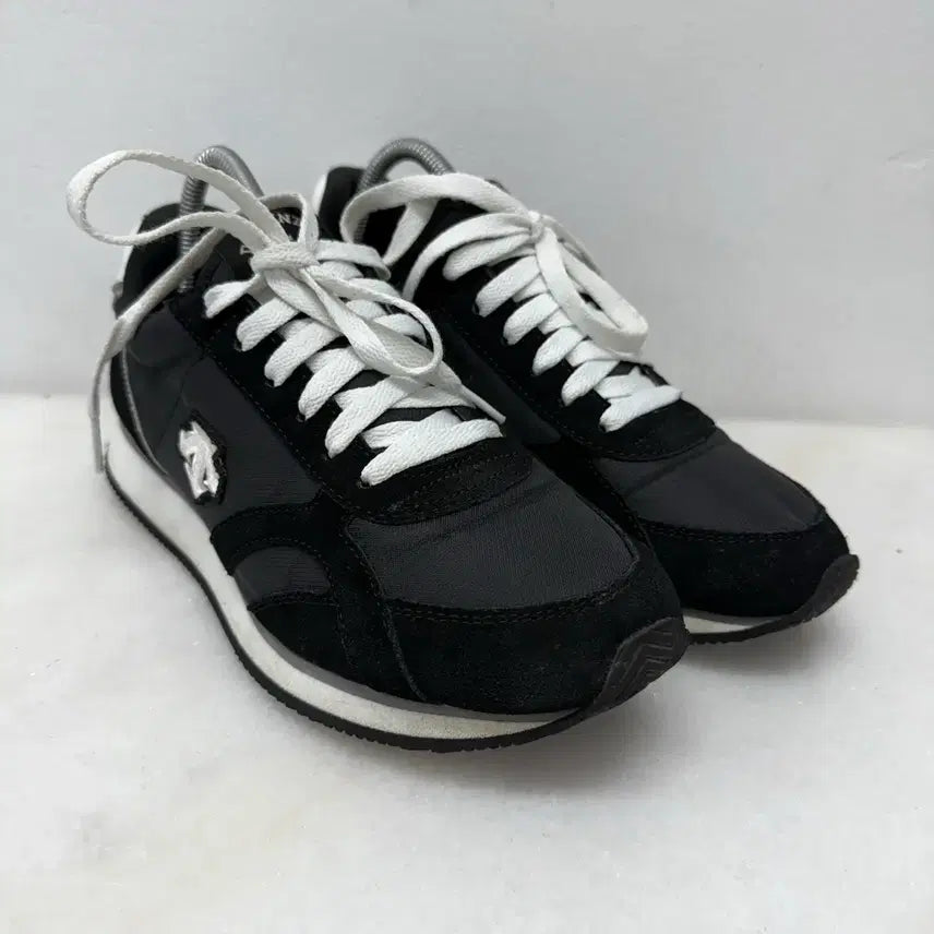 [BUNJANG] Descente Black Suede Sneakers / (260)데상트 운동화 블랙 스웨이드