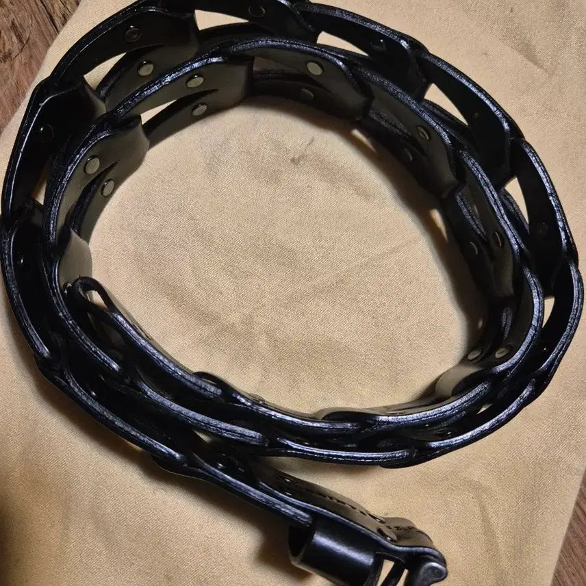 [BUNJANG] Allsaints Leather Weaving Belt / (28~32) 올세인츠 가죽 위빙벨트