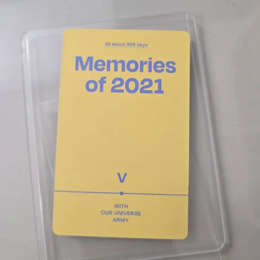 반택포) 방탄 뷔 2021 메모리즈 포토카드