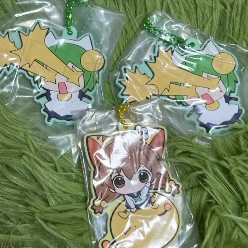 [BUNJANG] Di Gi Charat Dejiko & Puchiko Rubber Strap Bundle Set / 디지캐럿 러버 스트랩 일괄 데지코 푸치코