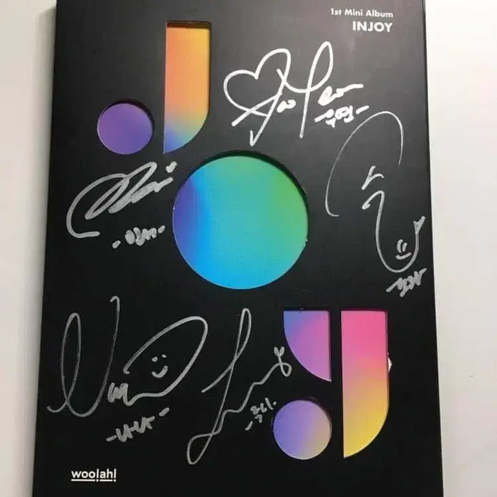 우아! INJOY 앨범 (싸인반) 미니앨범 wooah 친필싸인 개봉앨범