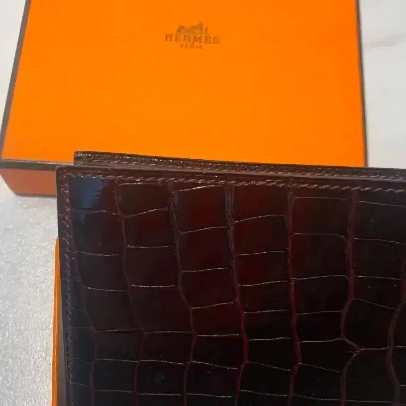 [BUNJANG] Hermes MC2 Copernic Alligator Wallet / S급)에르메스 와니 크로커 악어 반지갑