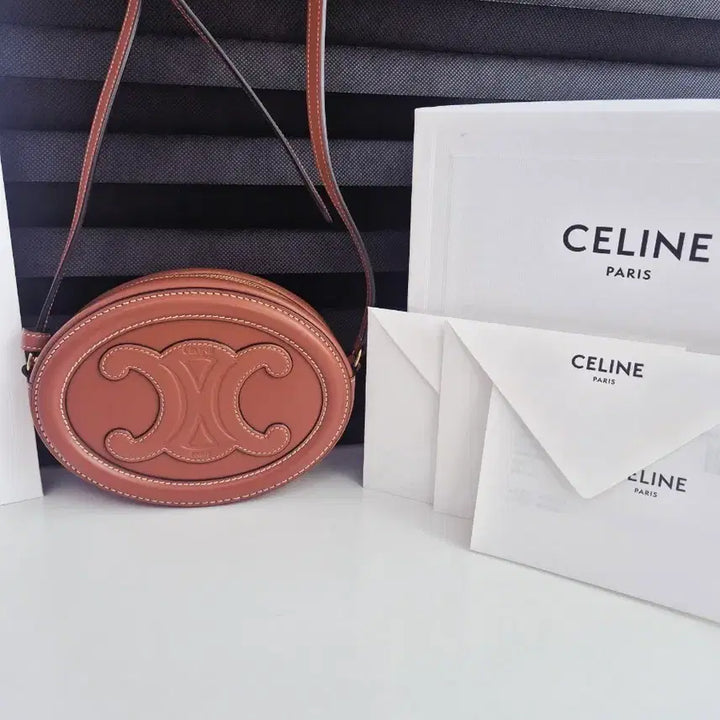 [BUNJANG] Celine Triomphe Oval Purse Mini Crossbody Bag / 셀린느 트리오페 오벌 펄스 미니 크로스백 (상태 매우 좋음)